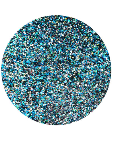 Paillettes biodégradables Galaxsisi pour adulte bleu turquoise et argent