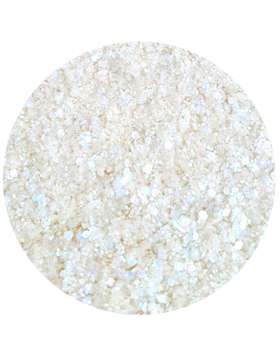 Paillettes biodégradables Nuit Blanche pour adulte blanc iridescent