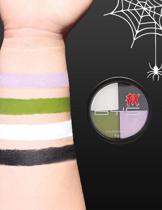 Paletka líčidiel 4 farby Halloween zombie 10 g