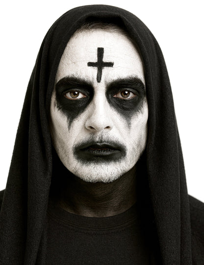 Čierna a biela paleta make -upu Halloween