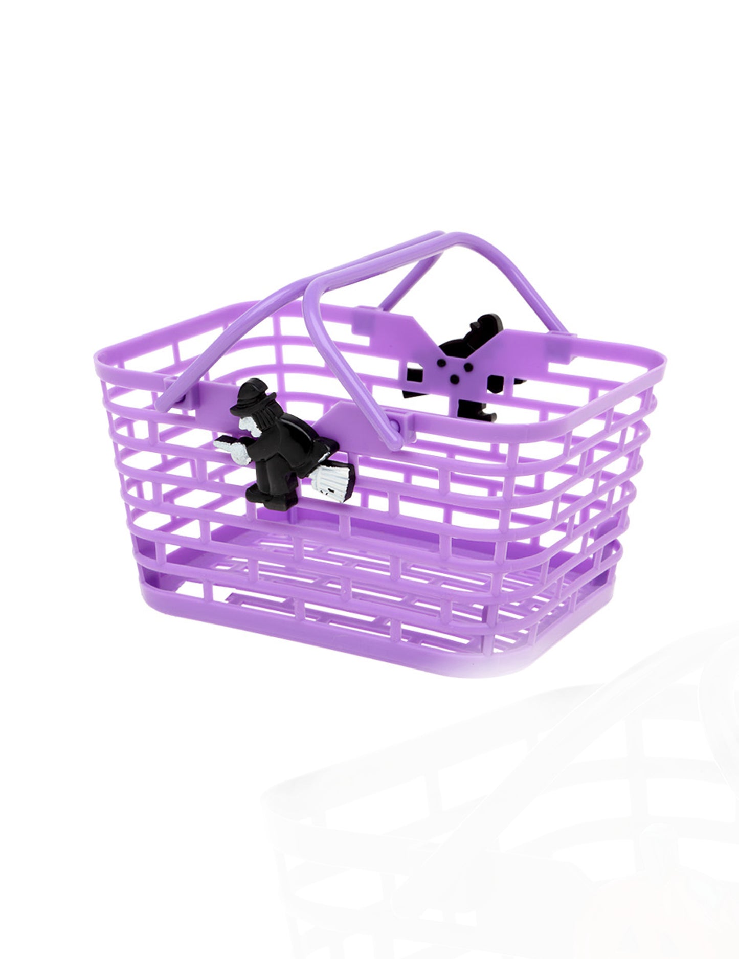 Fialový košík na sladkosti na Halloween 