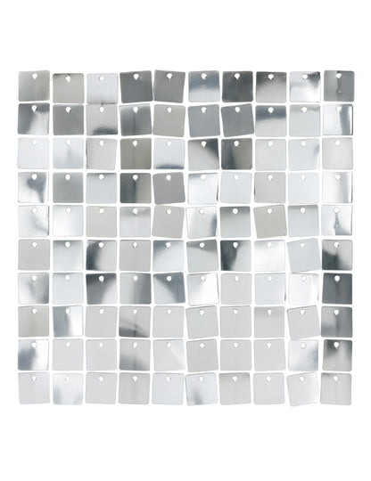 Brilantný strieborný panel 30 x 30 cm