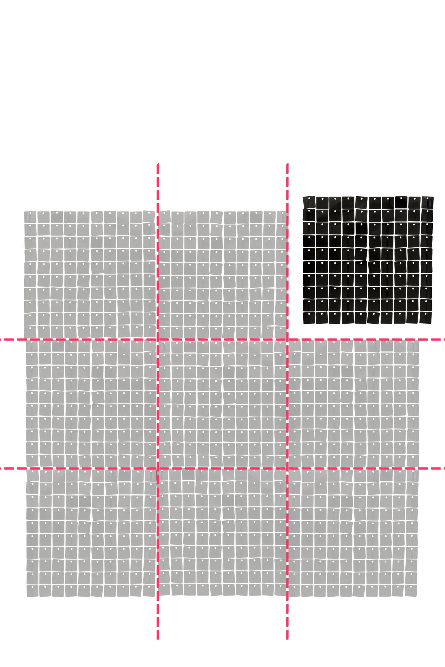 Panel lesklých čiernych pozadí 30 x 30 cm
