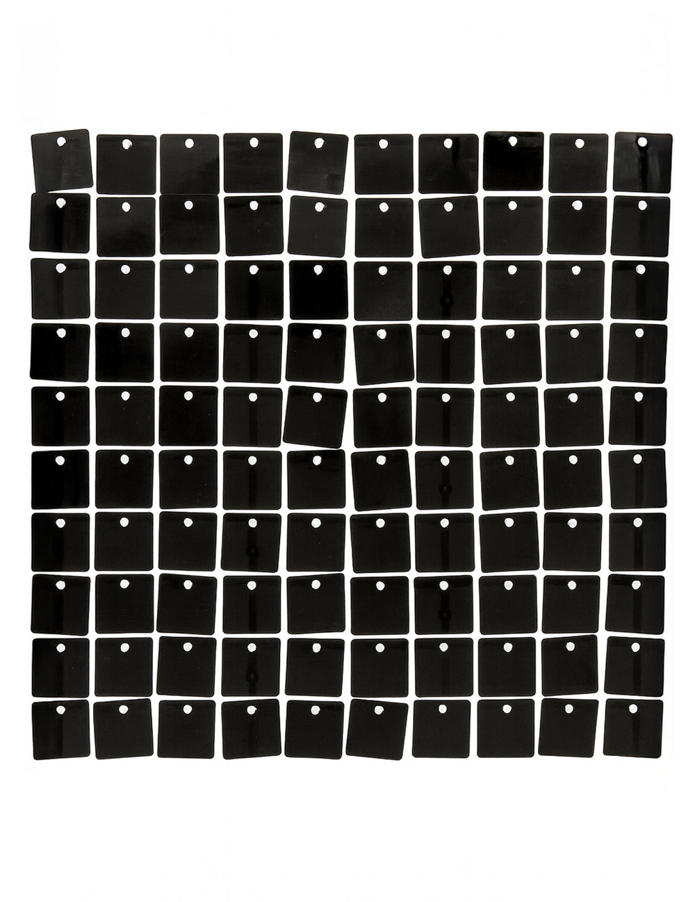 Détail des sequins noirs du panneau de fond noir brillant pour fête
