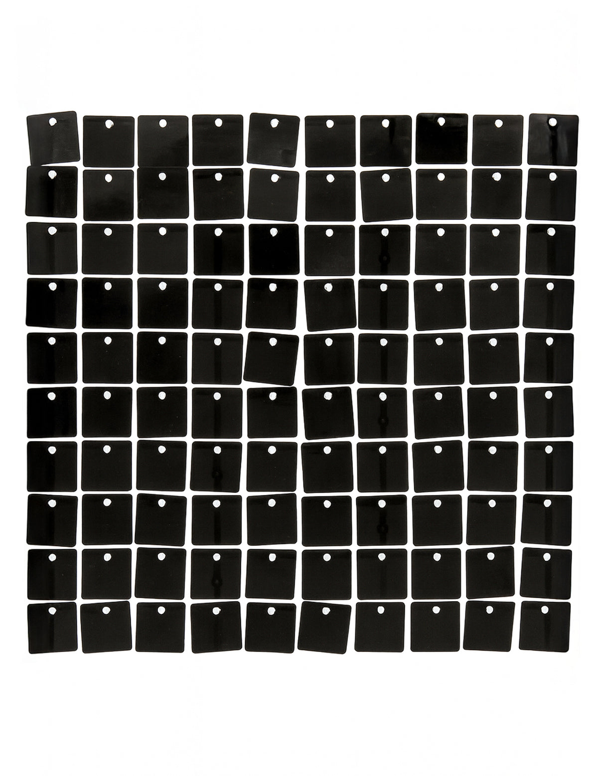 Détail des sequins noirs du panneau de fond noir brillant pour fête
