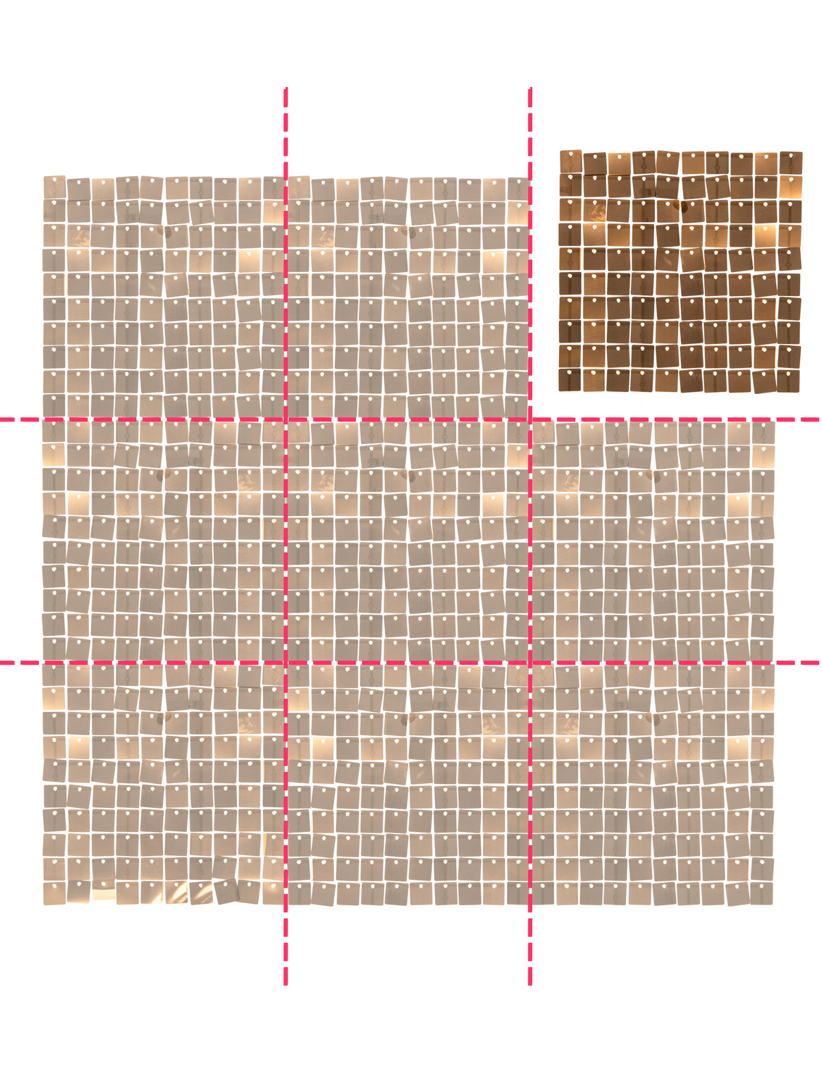 Schéma de disposition du panneau de fond brillant pour fête rose à sequins