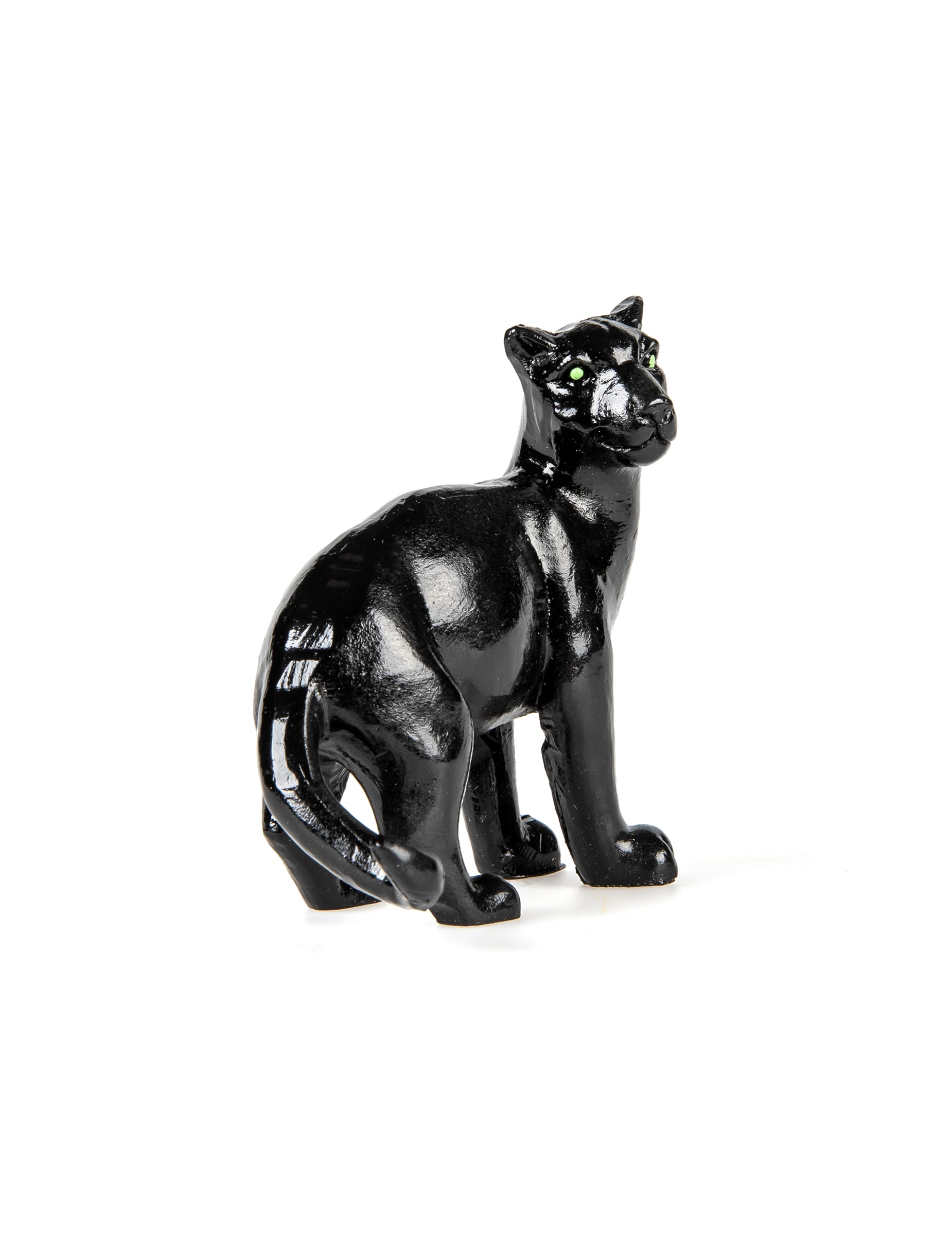 Vue de dos de la panthère en résine thème jungle
