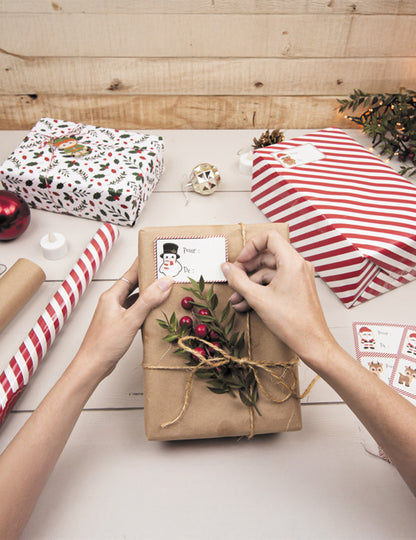 Darčekový baliaci papier Kraft 0,7 x 2 m