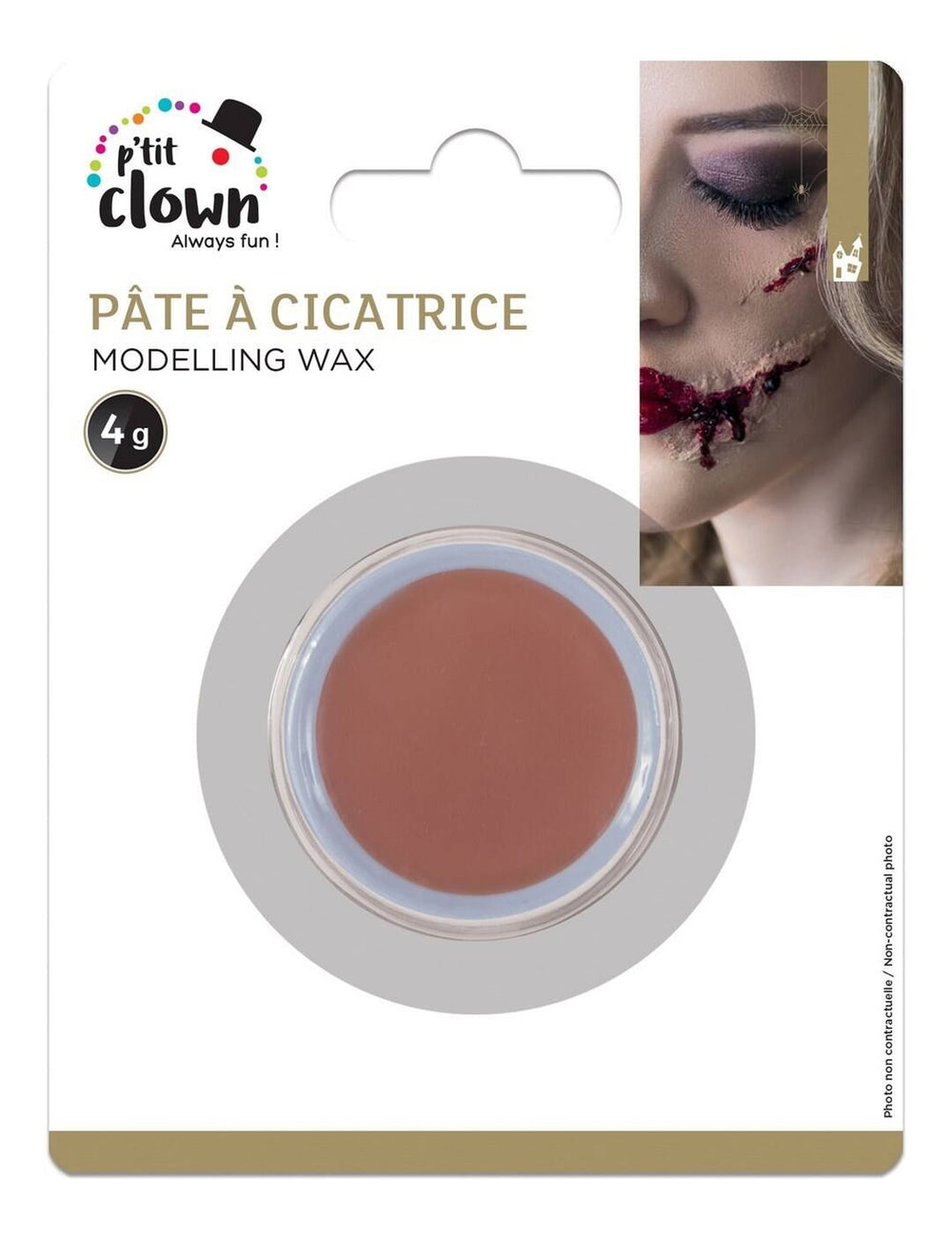 Pâte à cicatrice de maquillage pour adulte couleur chair