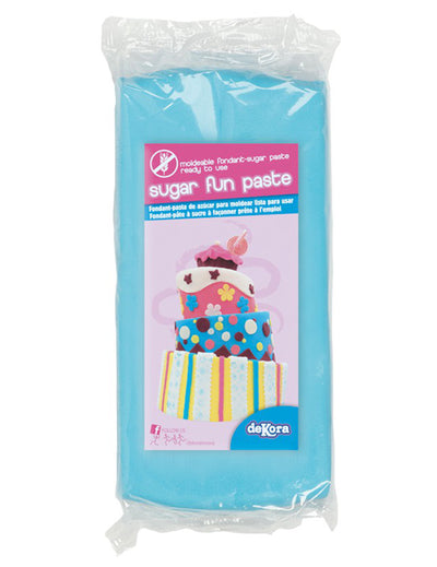 Pâte à sucre pour modelage bleue sans gluten
