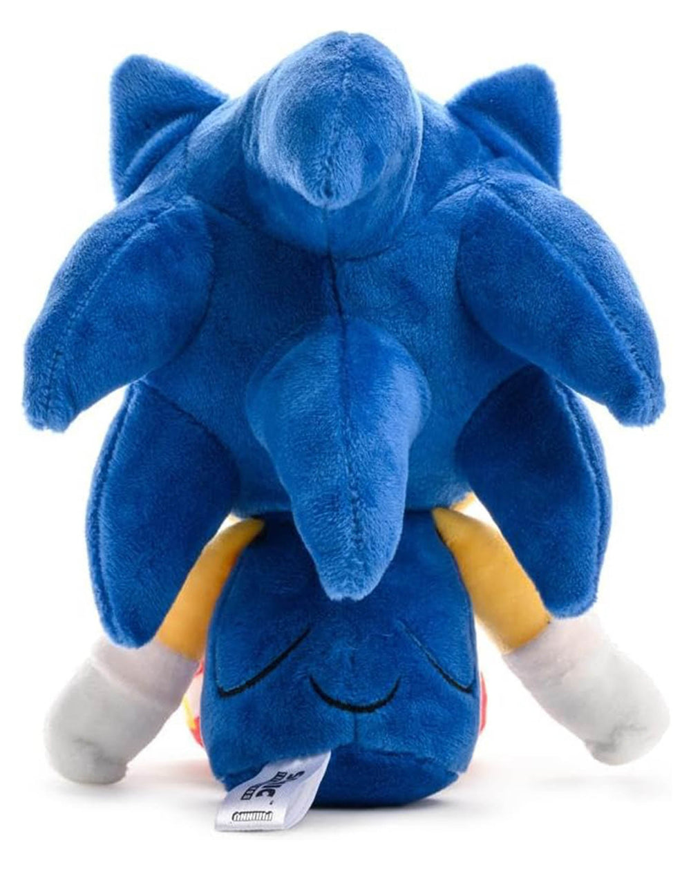 Vue de dos de la peluche Sonic the hedgehog pour enfant