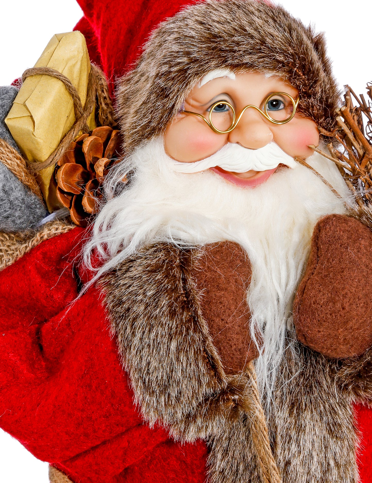 Santa Claus stojí 30 cm červený kabát