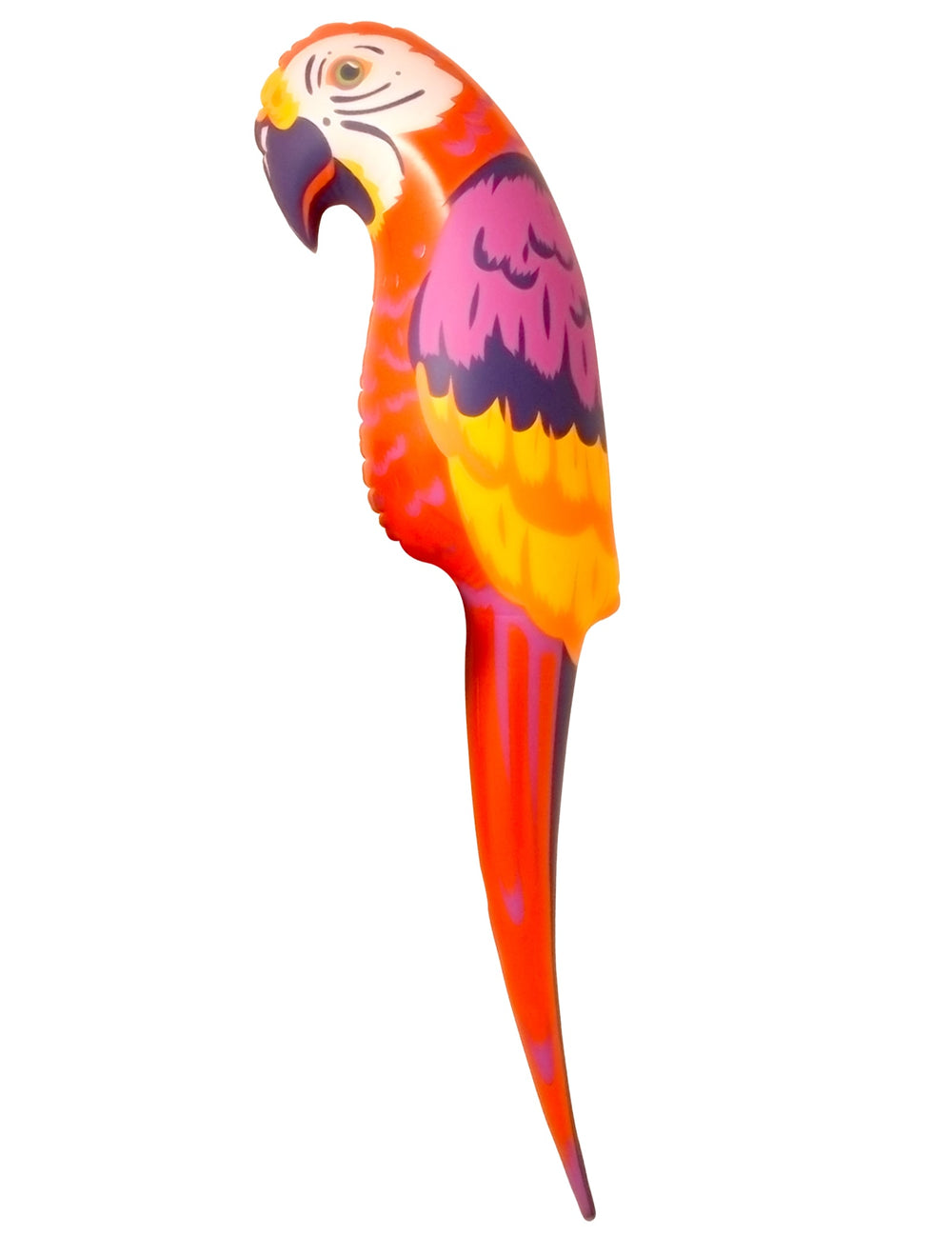 Perroquet gonflable pour fête multicolore rouge orange et jaune