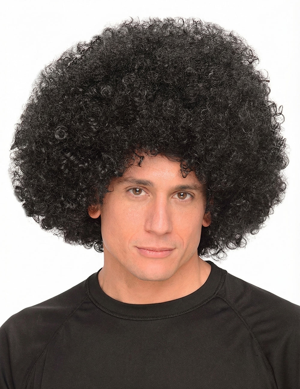Perruque afro des années 70 pour homme noire volumineuse