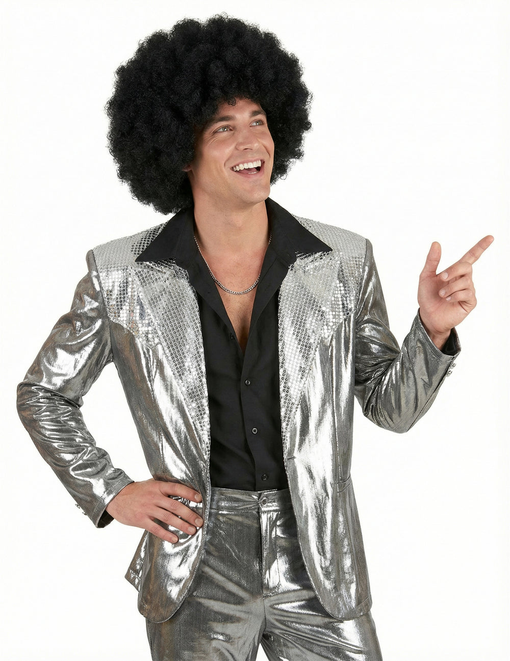 Perruque afro pour adulte noire confort