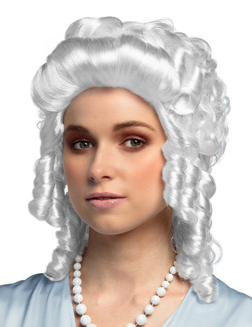 Baroková parochňa pre biele ženy s kučerami