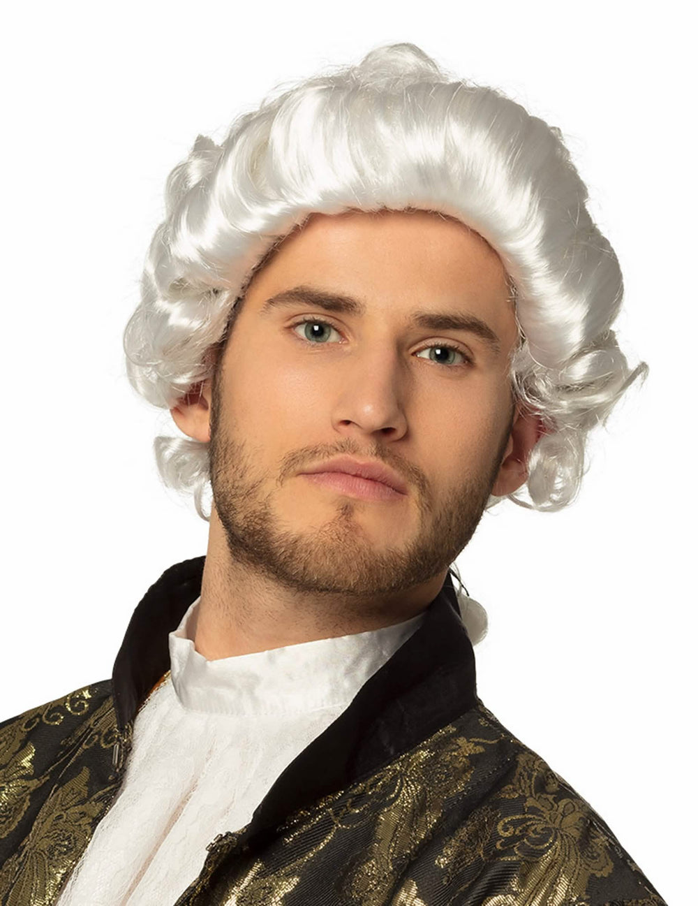 Detail na kučery barokovej parochne pre muža