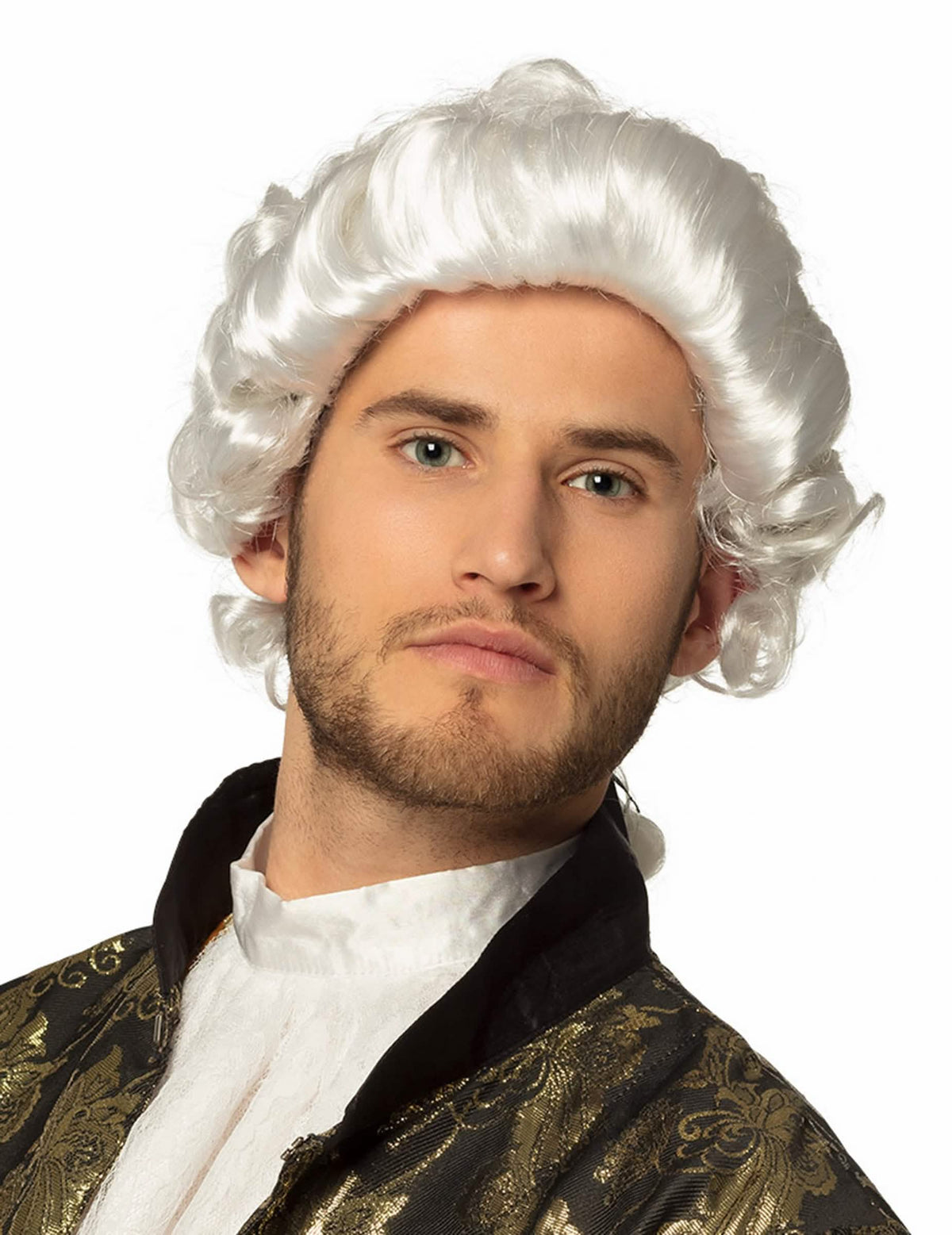 Detail na kučery barokovej parochne pre muža
