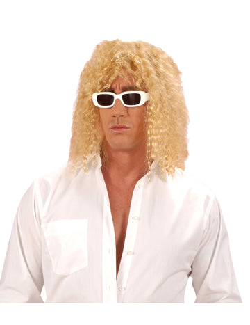 Blondá parochňa speváka pre dospelých 