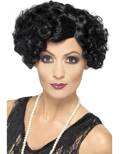 Dámska čierna vlnitá parochňa kabaret