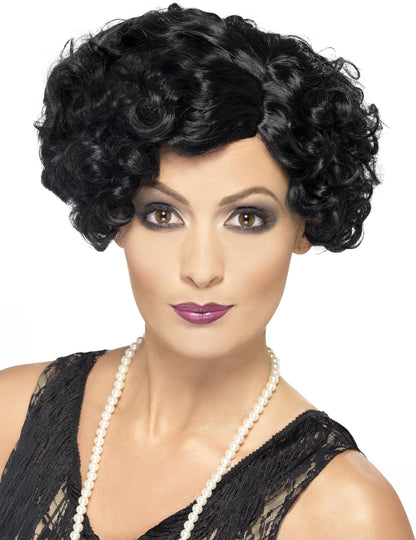 Dámska čierna vlnitá parochňa kabaret