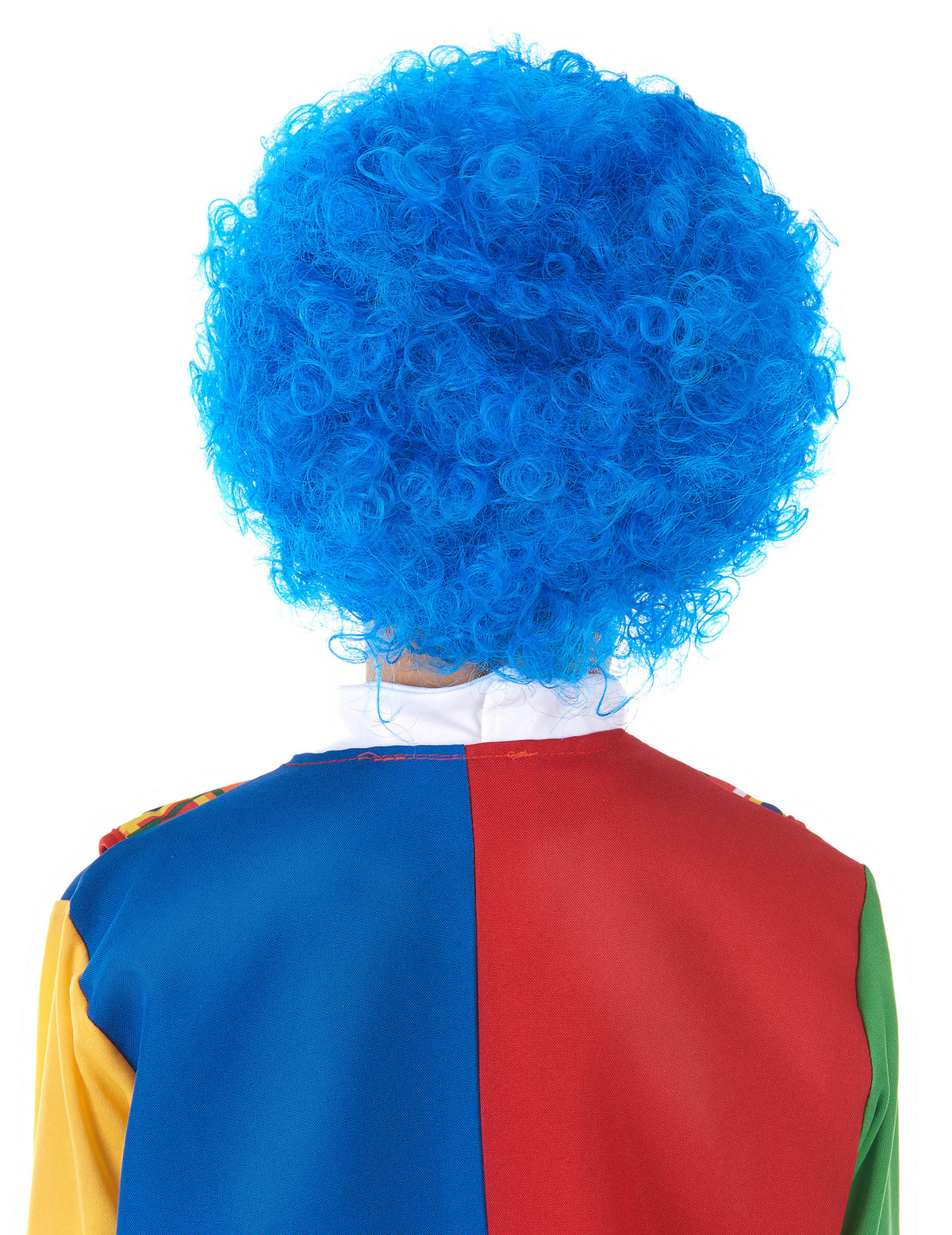 Vue de dos de la perruque de clown pour enfant