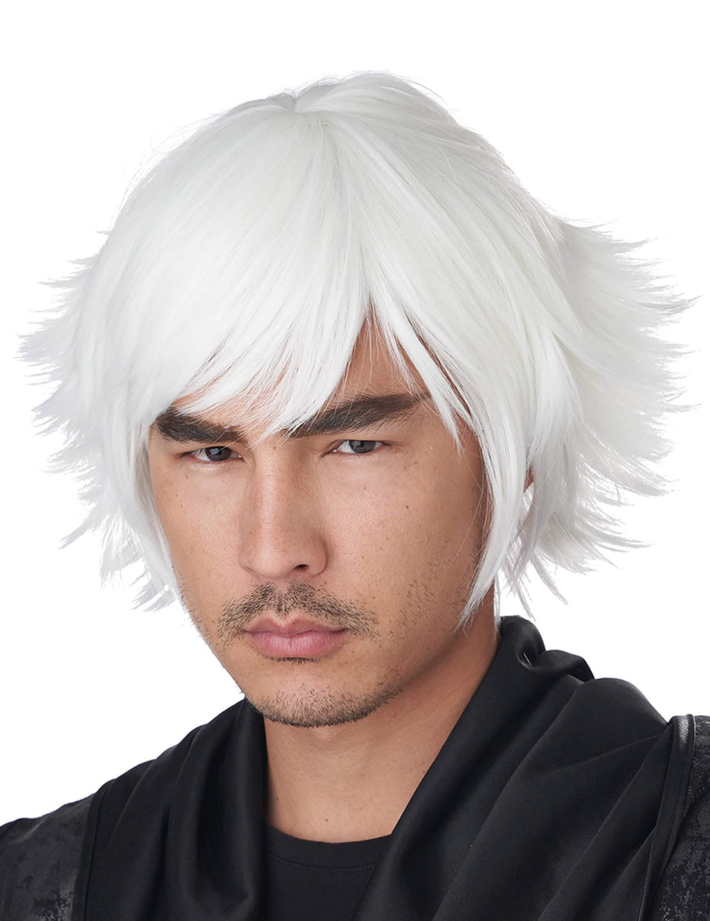 Detailný záber na strih krátkej cosplay parochne pre dospelý
