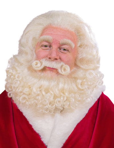Profesionálna parochňa a brada Santa Claus z jačích chlpov