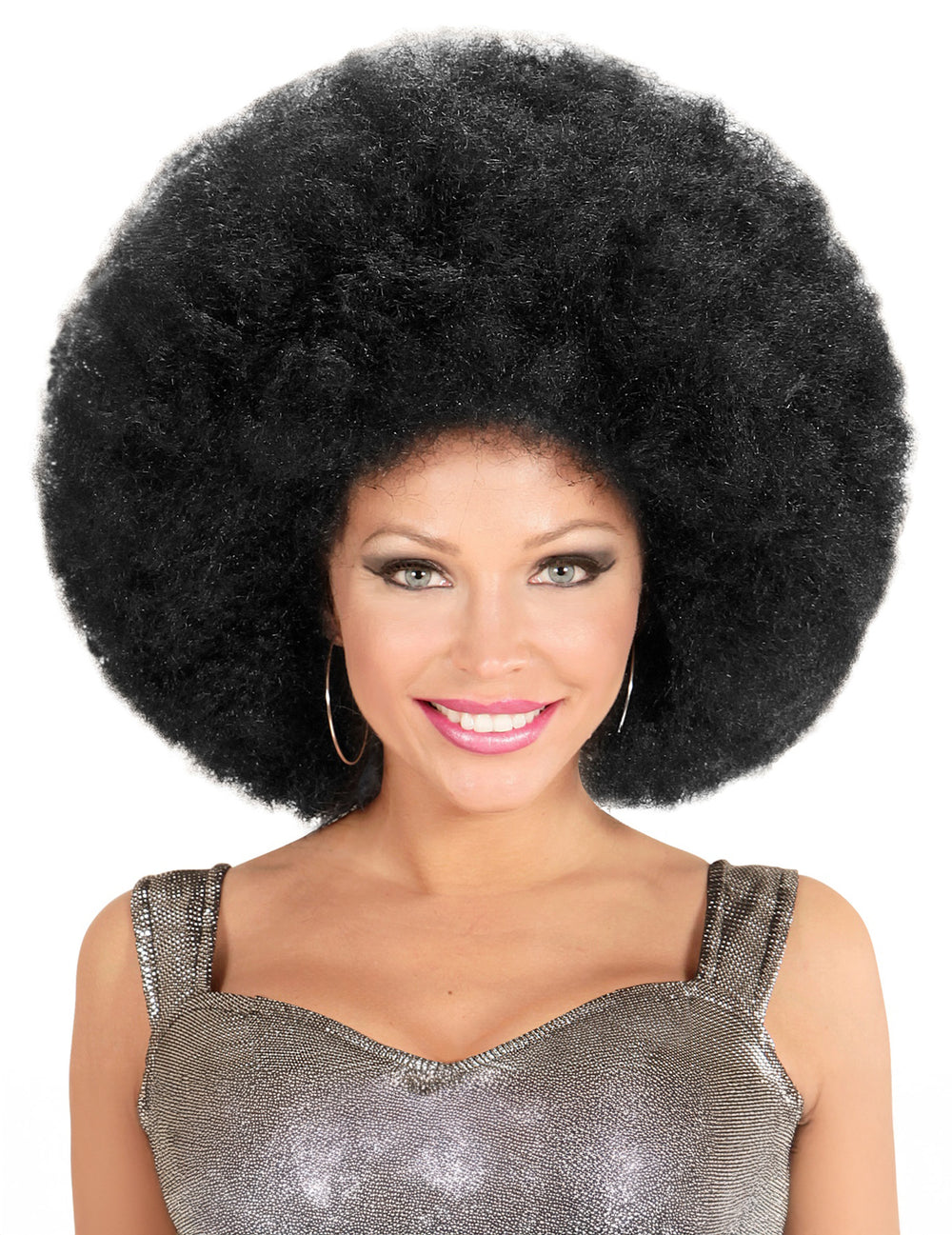 Perruque extra volume afro pour adulte noire