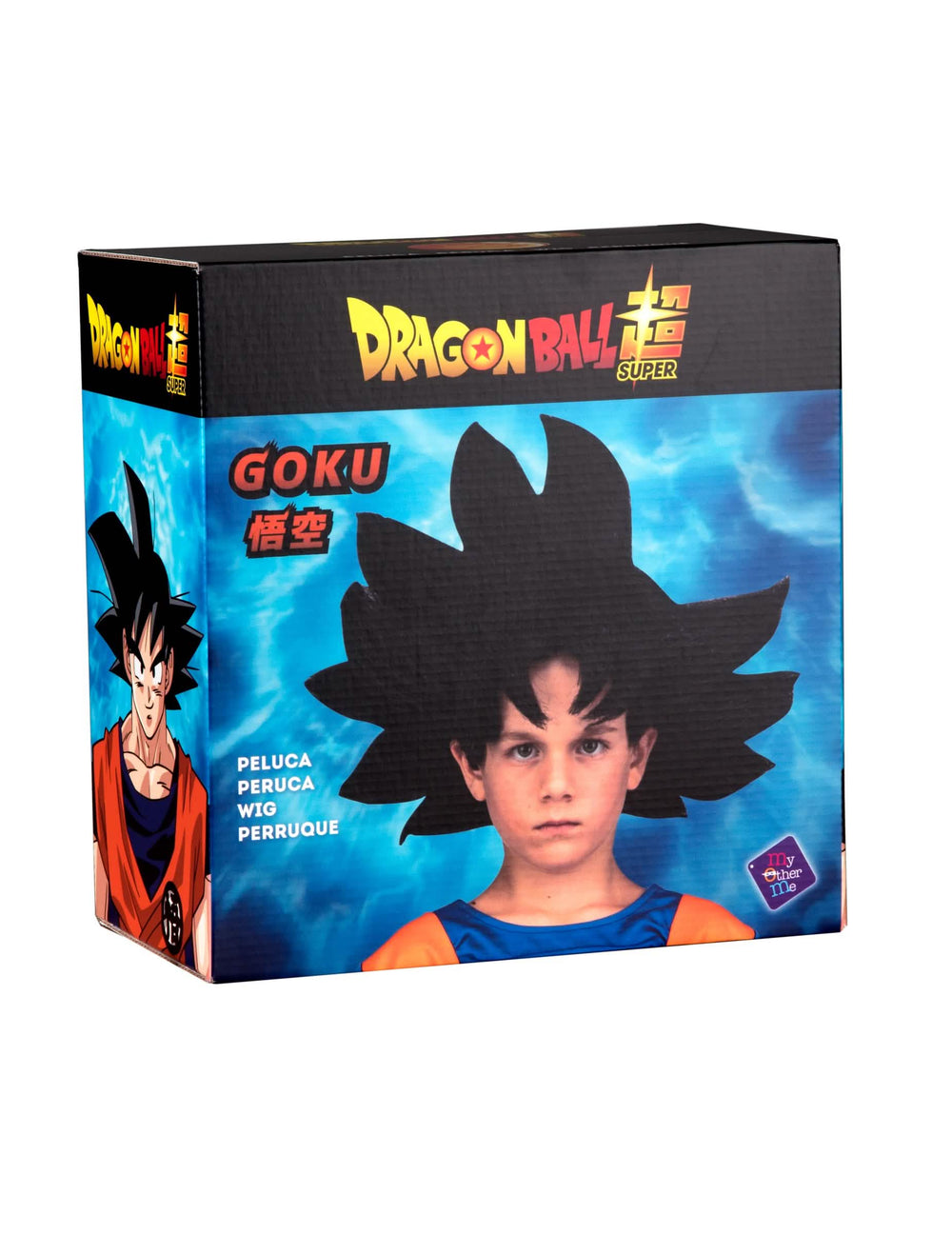 Pohľad na obalovú krabicu parochne Goku Dragon Ball™