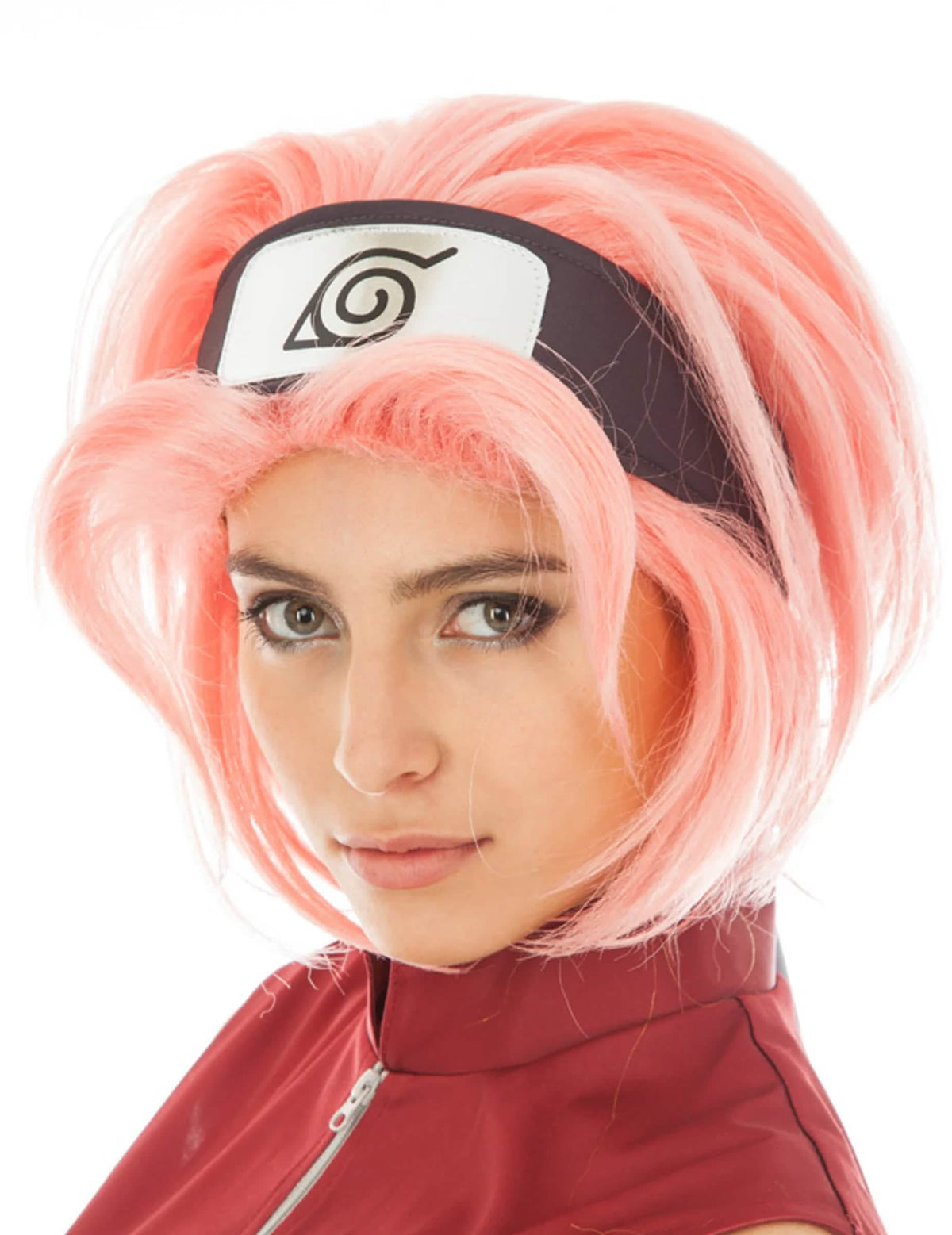 Haruno Naruto™ dospelý ružová parochňa s čelnou páskou