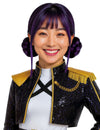 Perruque Kpop à chignons pour adulte violette