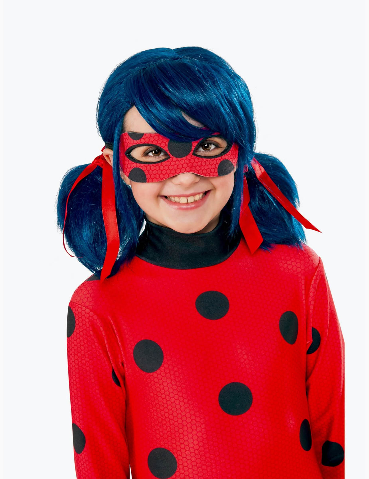 Pohľad spredu na parochňu Ladybug pre dievča