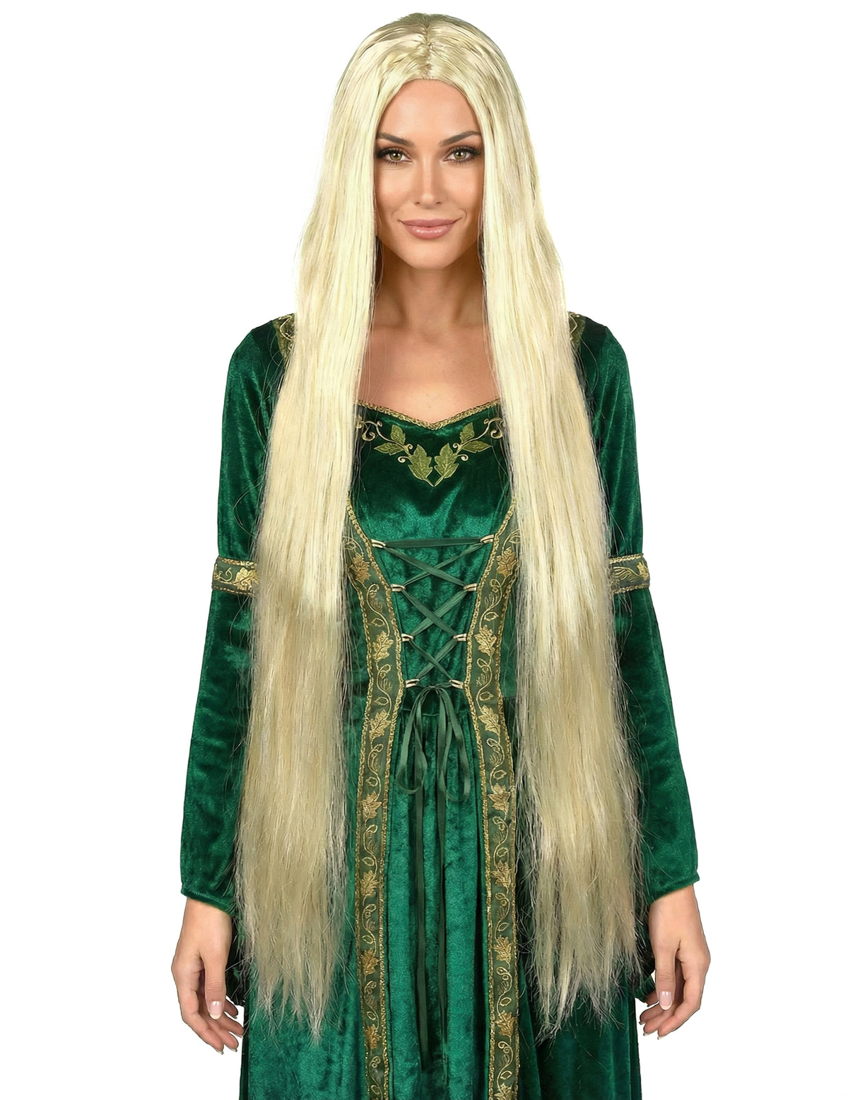 Perruque longue blonde pour femme extra longue et lisse