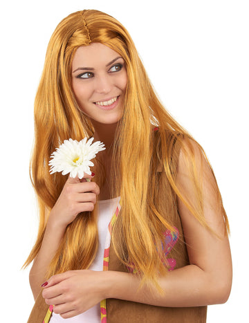 Dámska červená hippie dlhá parochňa