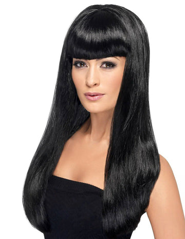 Čierna dlhá parochňa s ranou ženu