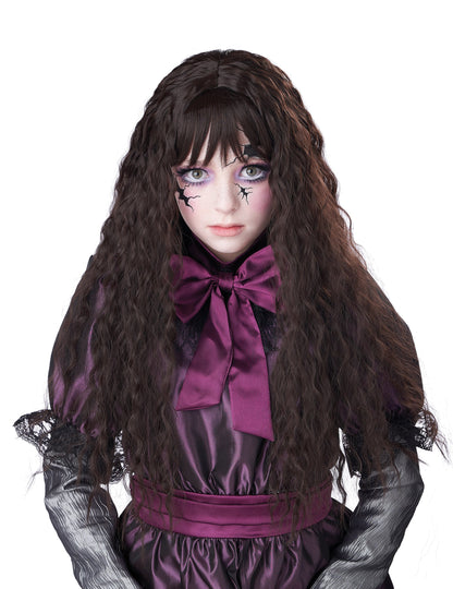 Detská brunetka písať parochňu