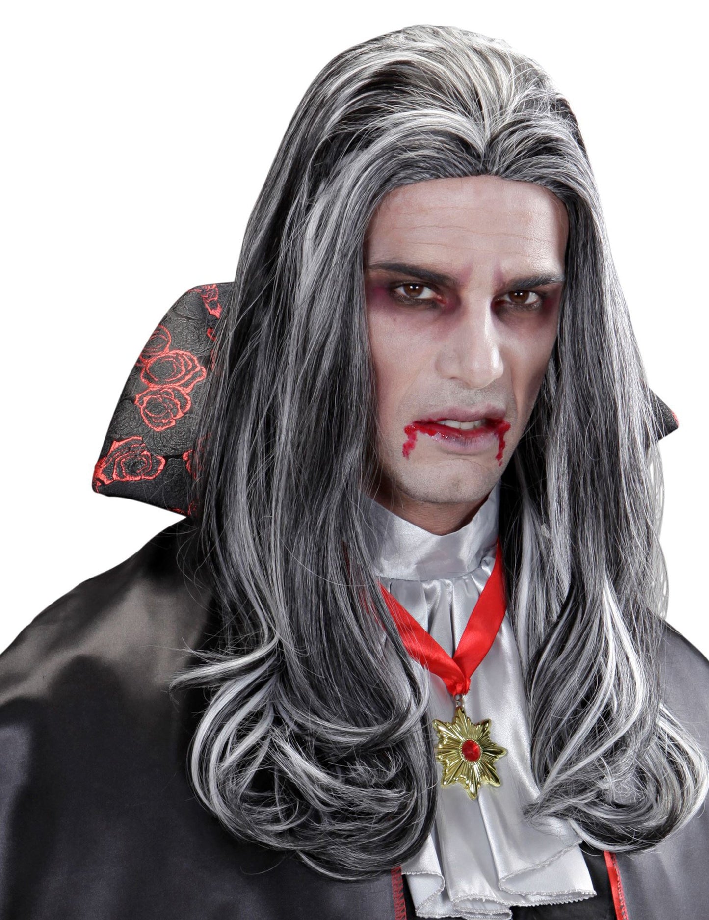 Dlhá Halloween s dvoma tónovými upírovými parochňou