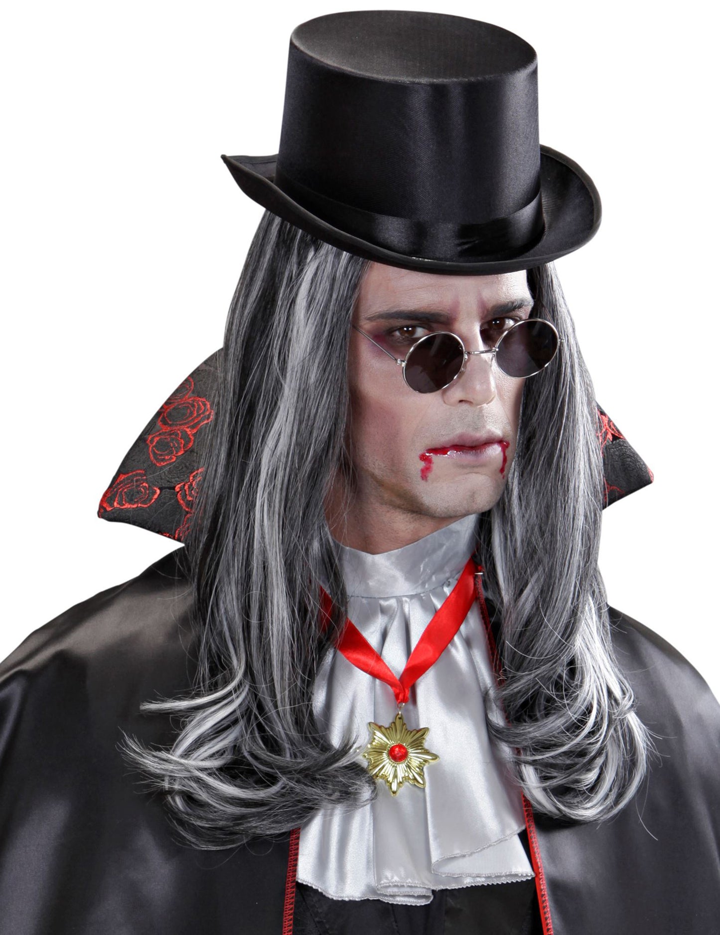 Dlhá Halloween s dvoma tónovými upírovými parochňou