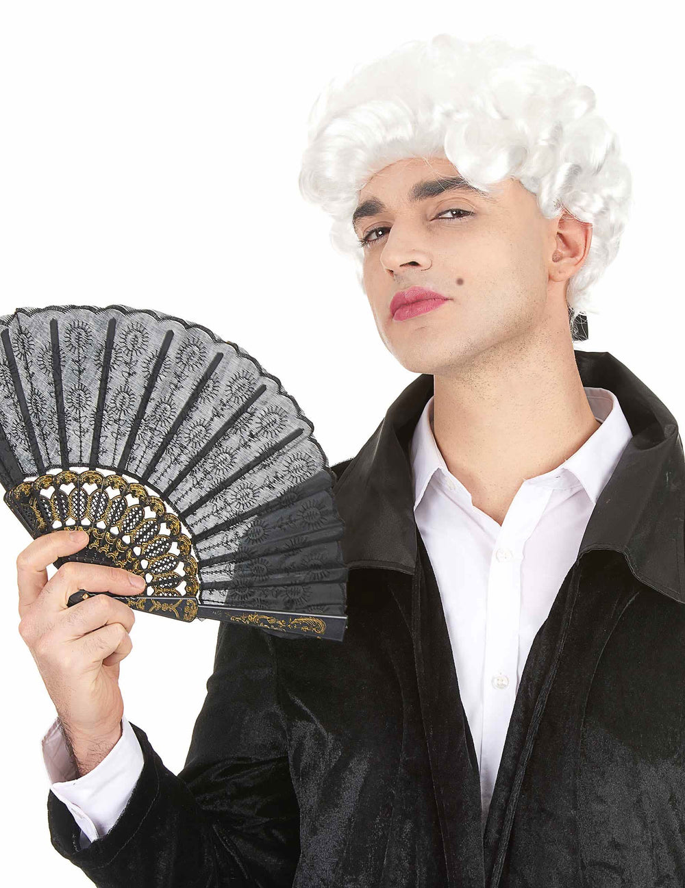 Biela parochňa markíza pre mužov