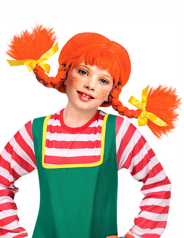 Red Braid Wig Girl