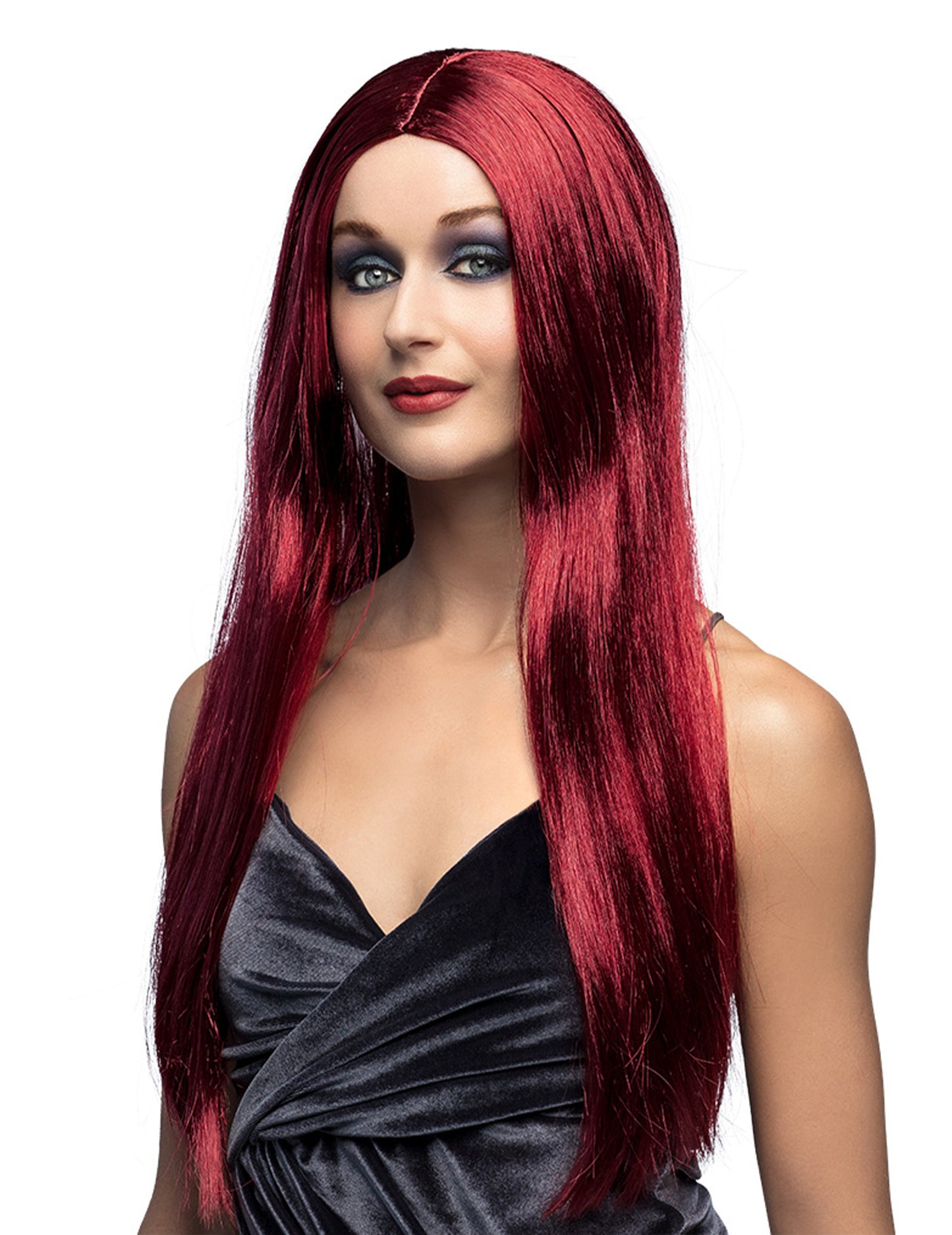 Dlhá fialová upírska parochňa pre ženy