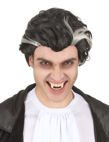 Black -Biely muž upíra parochňa