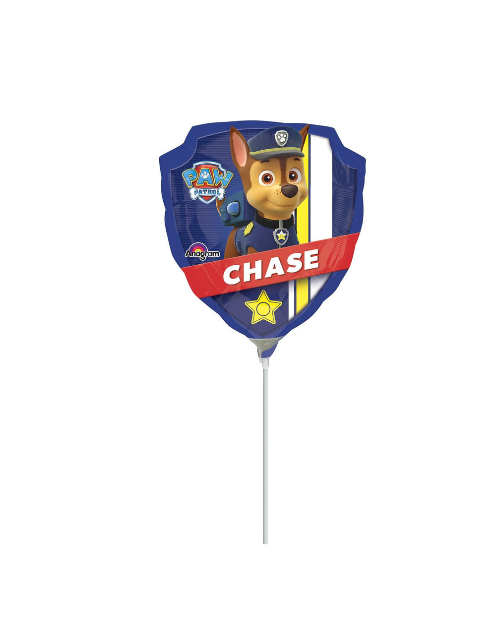 Hliníkový balón Pat'Patrouille Chase pre dieťa modrá v tvare erbu
