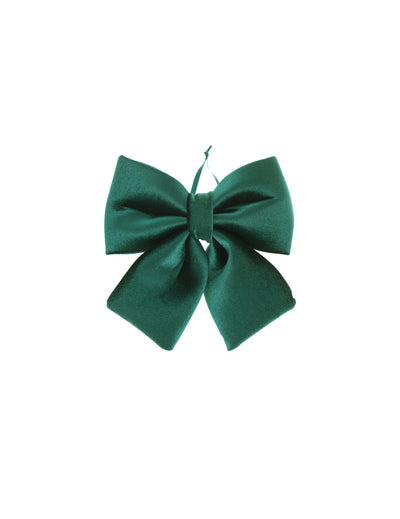 Petit nœud papillon en velours vert sapin 15 x 18 cm