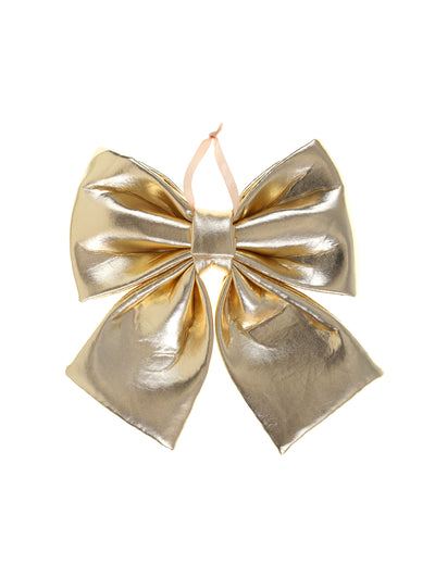Petit nœud papillon métallisé or 15 x 18 cm