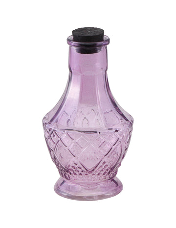 Sklenená liekovka s fialovým povrchom 11,5 cm