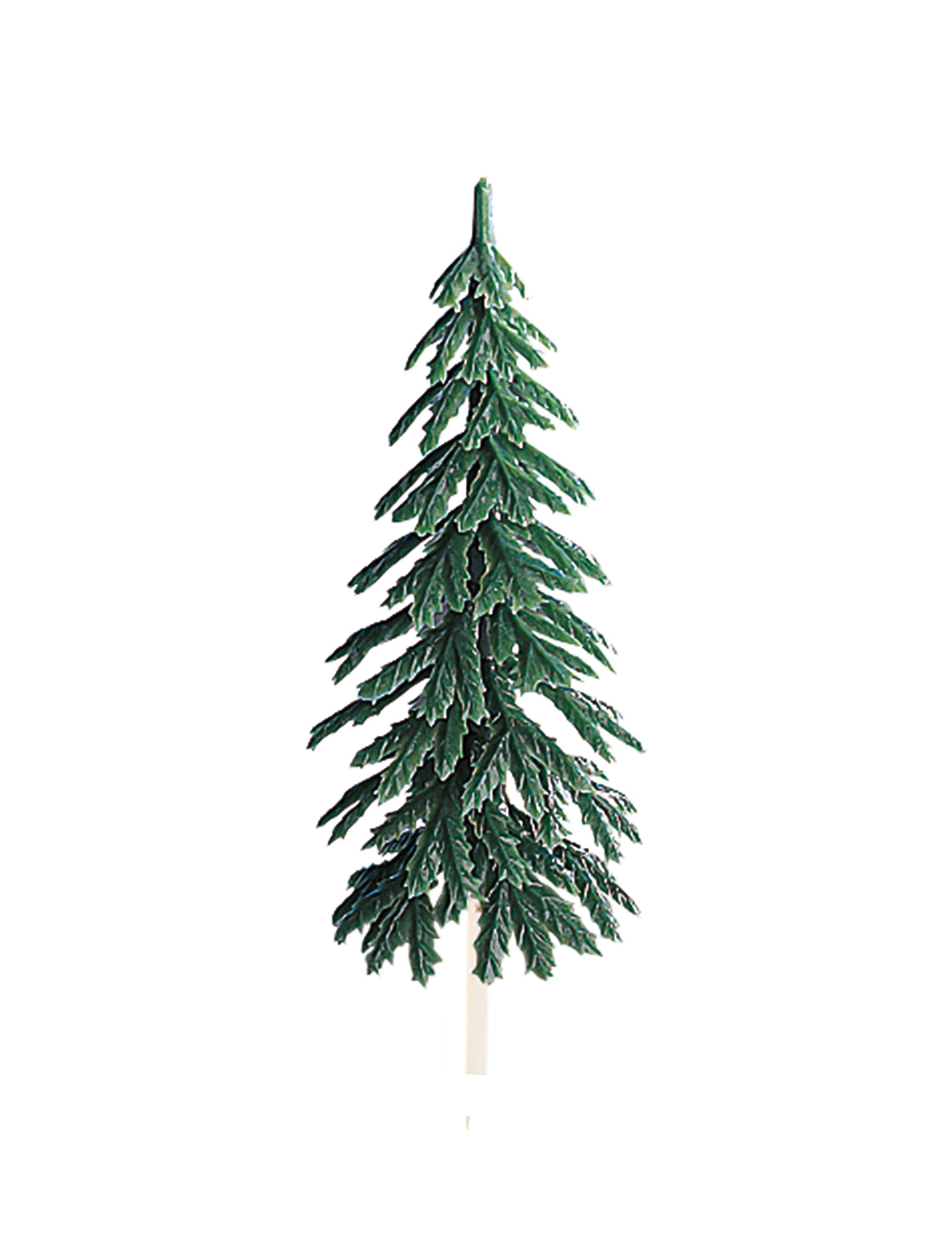 Pic décoratif Sapin pour bûche de Noël vert en plastique