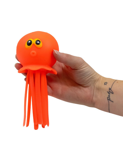 Hračka chobotnice s efektom vodného prúdu