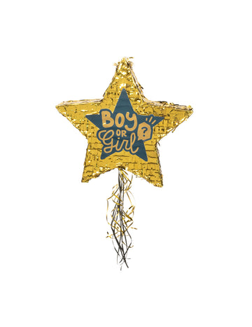 Piñata s hviezdičkou na šnúrke pre chlapca alebo dievča 44 cm zlatý
